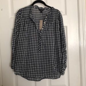 J. Crew gingham shirt sz4 NWT